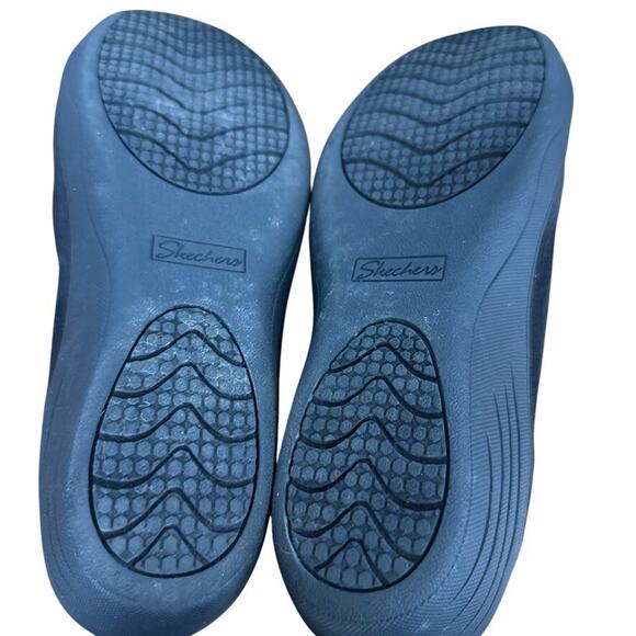 Skechers Kiss Smooch Black Air Cooled Memory Foam Slip On Wedge Shoes Womens 10 - Picture 15 of 16